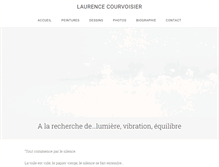 Tablet Screenshot of laurencecourvoisier.com